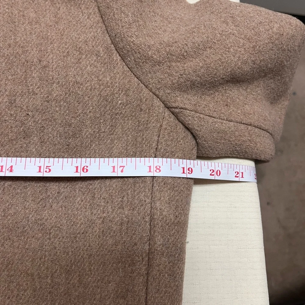 J. Crew Mercantile size 0 Tan 46% wool City Coat